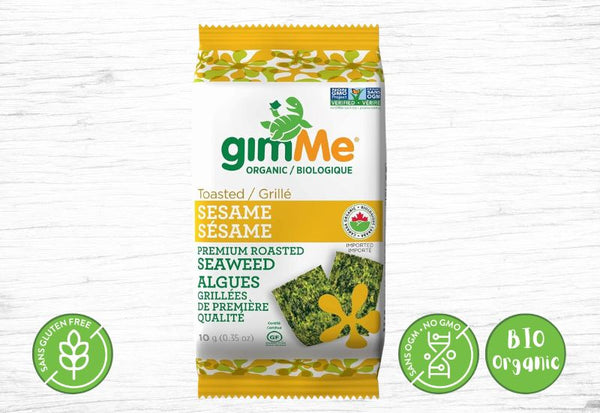 organic gimMe, premium quality grilled seaweed