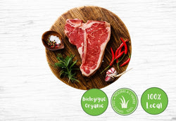 Organic and 100% Grass-Fed T-bone steak - Valens Farms
