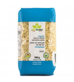 Bioitalia Organic durum wheat semolina pasta Orzo - Valens Farms