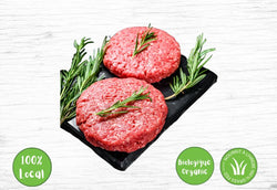 Burgers - 2x 100% grass-fed organic beef patties - Valens Farms