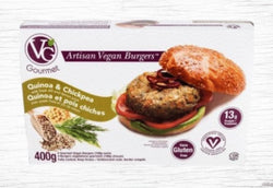 Vegan quinoa and chickpea burgers - Valens Farms