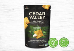 Cedar Valley, Pita chips - garlic and herbs - Valens Farms