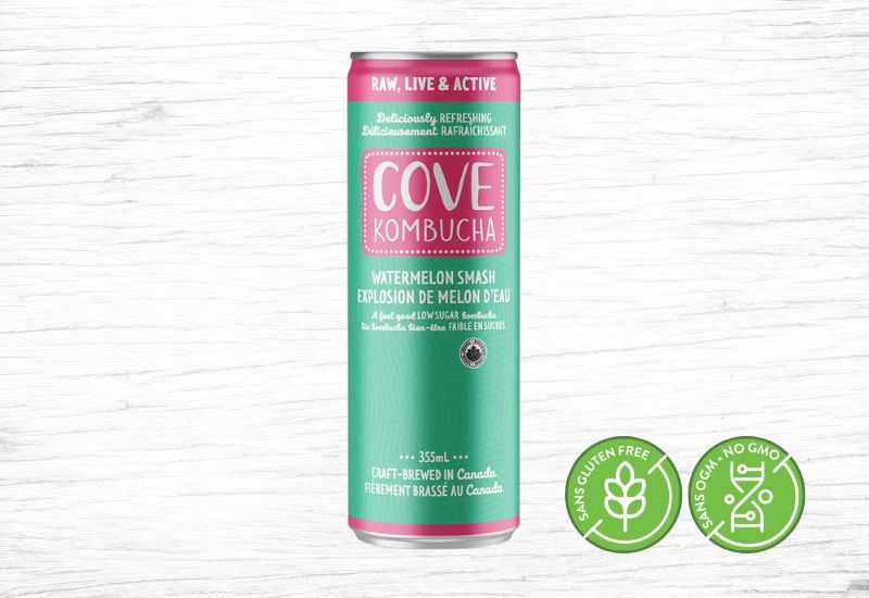 Cove, Organic Watermelon Blast Kombucha Valens Farms