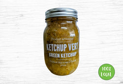 D'Aoust, green ketchup - artisanal product - Fermes Valens