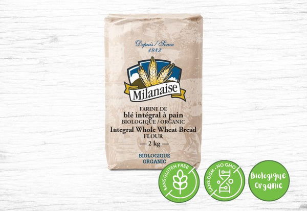 La Milanaise, Organic whole wheat bread flour - Valens Farms