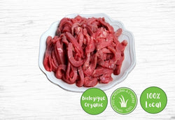 Organic and 100% Grass-Fed Beef Strips - Valens Farms