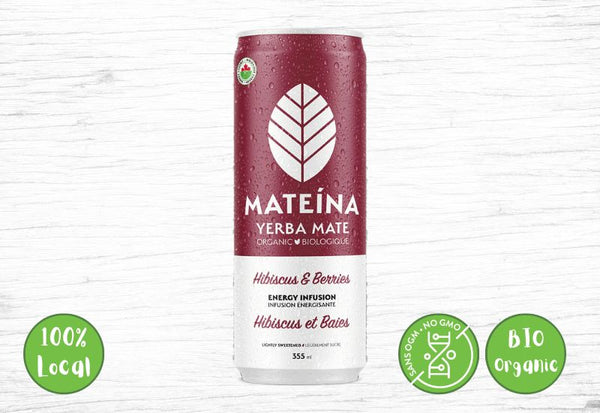 Mateina, Organic hibiscus berry yerba mate infusion - Valens Farms