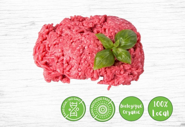 SPECIAL - 10 units Lean organic ground beef (350g) - Valens Farms