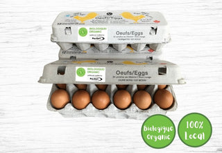 Special 3 dozen eggs - ORGANIC free range hens - Fermes Valens
