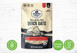 Stoked Oats, Organic and gluten free quick oatmeal - Valens Farms